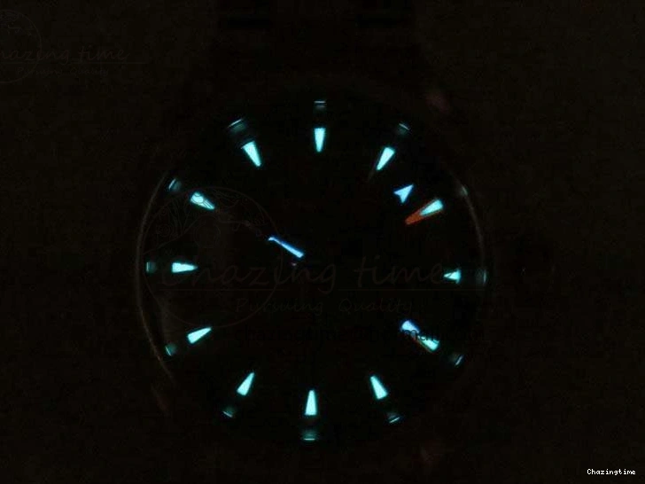 0418 Bright Aqua Terra Ladies 35mm RG V6F Best Edition Brown Dial On RG Bracelet A 8101